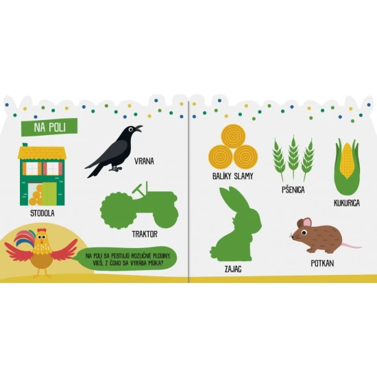Dolepuj samolepky a spoznaj zvieratá z farmy.