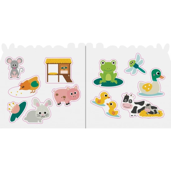 Dolepuj samolepky a spoznaj zvieratá z farmy.