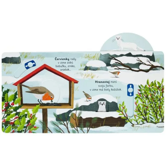 Zisti, čo sa deje v snehu.  Veršované leporelo určené všetkým malým objaviteľom.