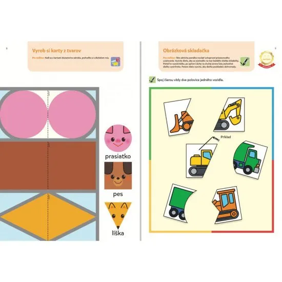 Ideálny pracovný zošit pre detské ručičky! Je určený deťom vo veku dvoch až troch rokov, ktoré sa ešte len začínajú učiť.