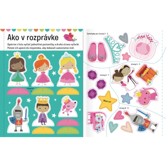 Poď sa hrať a zažiť dobrodružstvo s princeznami a kúzelnými bytosťami v prekrásnej knižke plnej aktivít!