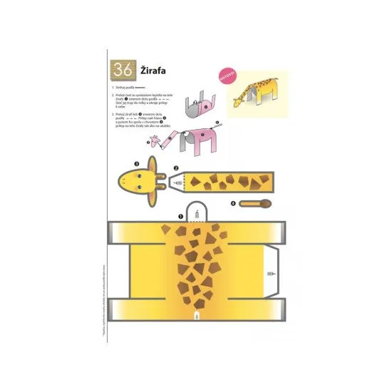 Pracovný zošit Tvorba z papiera zdokonaľujte jemné motorické schopnosti dieťaťa a prácu s nožnicami a lepidlom. 