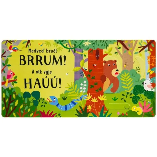 Pozri sa na stránky, posuň obrázky a vypočuj si k tomu zvuky najrôznejších zvierat.