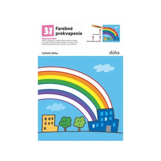 V tomto zošite si bude dieťa rozvíjať jemnú motoriku pri vyfarbovaní.