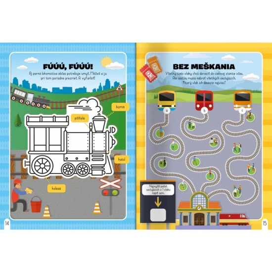 Nastupovať a odchádzame za úlohami a výzvami s 300 samolepkami a vytláčacími modelmi. 