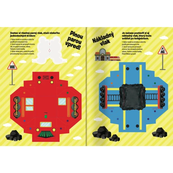 Nastupovať a odchádzame za úlohami a výzvami s 300 samolepkami a vytláčacími modelmi. 