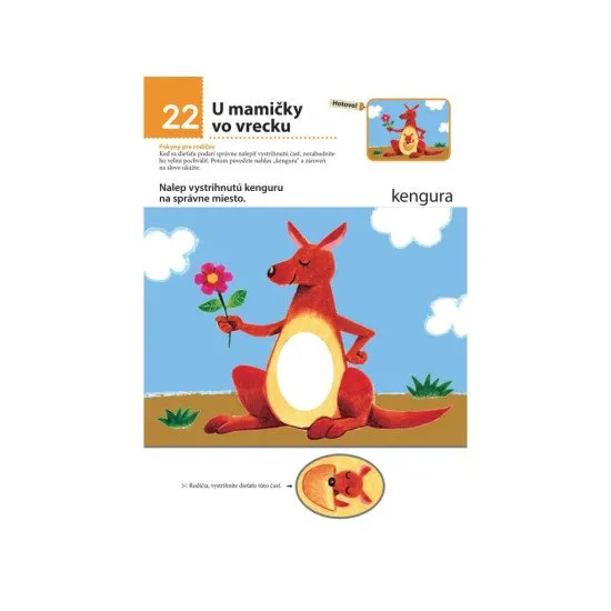 V tomto zošite si bude dieťa rozvíjať jemnú motoriku a naučí sa pracovať s lepidlom. V každom cvičení na ne čakajú hravé zvieratká.