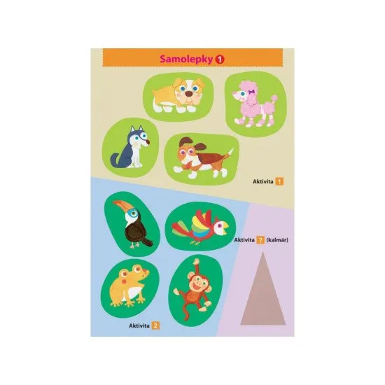 V tomto zošite si bude dieťa rozvíjať jemnú motoriku a naučí sa pracovať s lepidlom. V každom cvičení na ne čakajú hravé zvieratká.