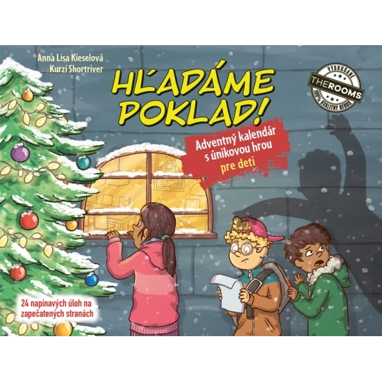 Adventný kalendár pre deti s únikovou hrou – hľadanie pokladu s napínavými úlohami na každý deň v decembri.