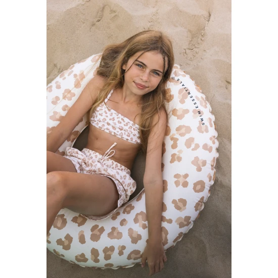 Nafukovacie koleso Beige Leopard 90 cm