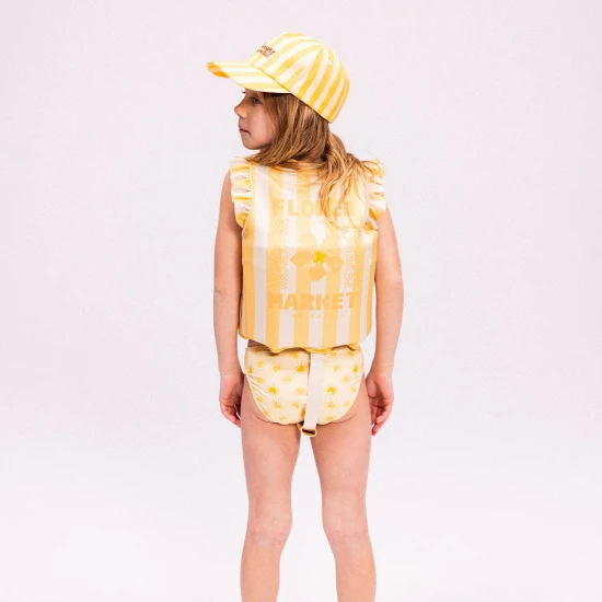 Plávacia vesta Swim Essentials Yellow Flower pre deti 2–3 roky