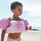 Plávacia vesta s rukávnikmi Swim Essentials Pink Flower 2–6 rokov