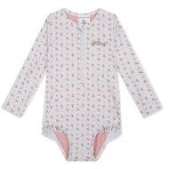 Plavky s dlhým rukávom s UPF 50+ Cozy Hearts