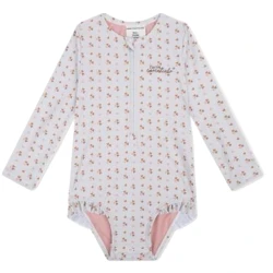 Plavky s dlhým rukávom s UPF 50+ Cozy Hearts