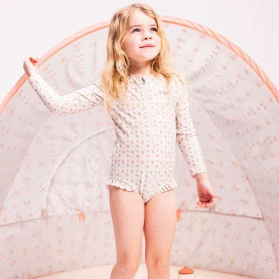 Plavky s dlhým rukávom s UPF 50+ Cozy Hearts