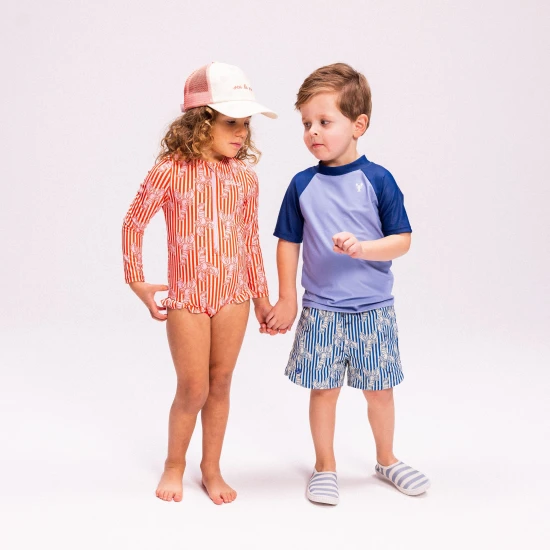 Plavky s dlhým rukávom s UPF 50+ Lobster Bay