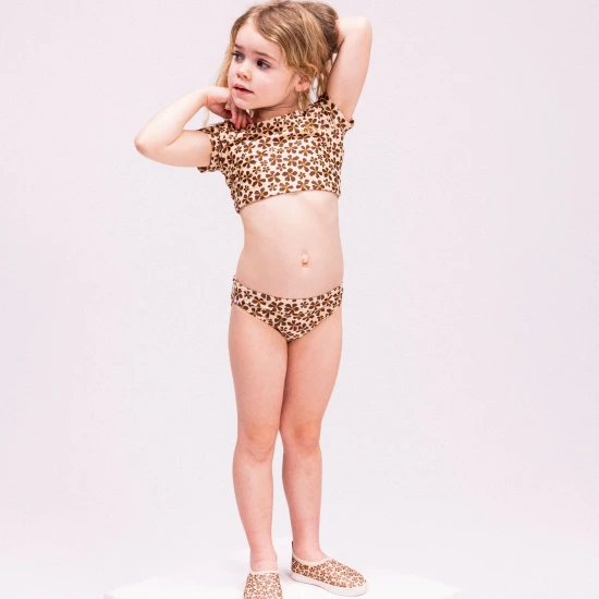 Bikiny Crop Top s UPF 50+ Wild Flower Swim Essentials