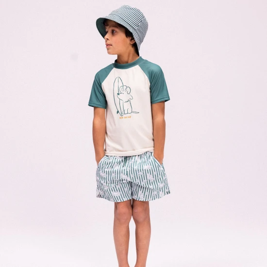 Plavecké šortky s UPF 50+ Surfer Swim Essentials pre deti