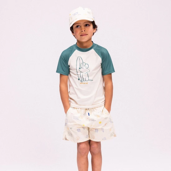 Plavecké šortky s UPF 50+ Surfer Swim Essentials pre deti