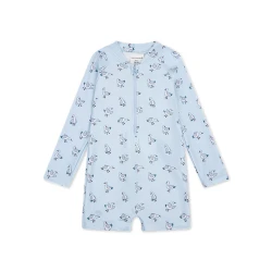 Plavkový overal s UPF 50+ Little Seagull Modrý