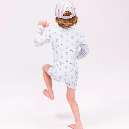 Plavkový overal s UPF 50+ Little Seagull Modrý Swim Essentials