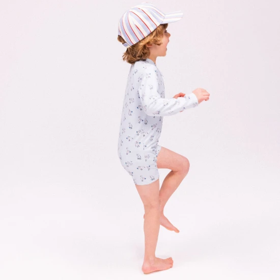 Plavkový overal s UPF 50+ Little Seagull Modrý Swim Essentials