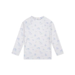 Kúpacie tričko s UPF 50+ Little Seagull Biele