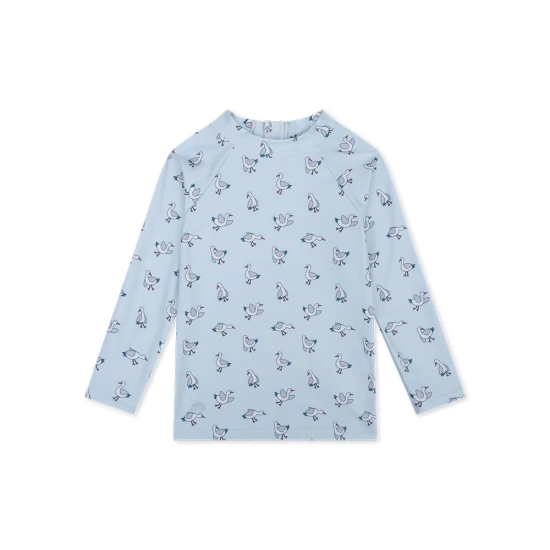 Kúpacie tričko s UPF 50+ Little Seagull Modré