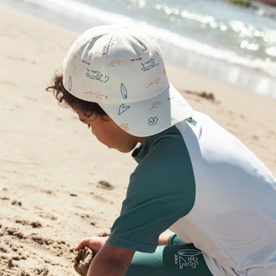 Plážová šiltovka s UPF 50+ Surfer