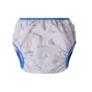 Plavky pre bábätká s UPF 50+ Little Seagull Biele