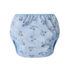 Plavky pre bábätká s UPF 50+ Little Seagull Modré