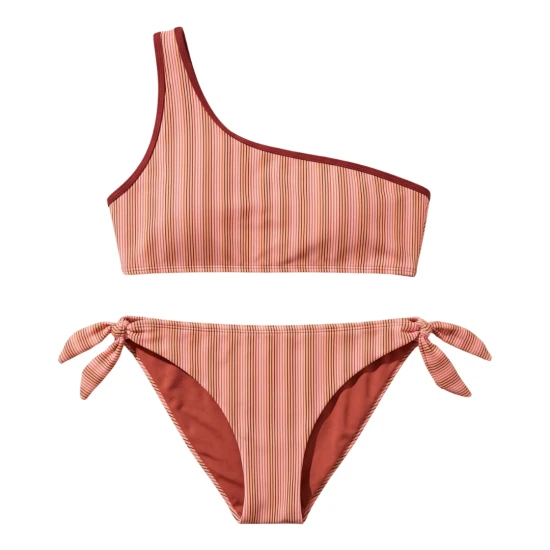 Dámske jednoramenné bikini s UPF 50+ Stripe