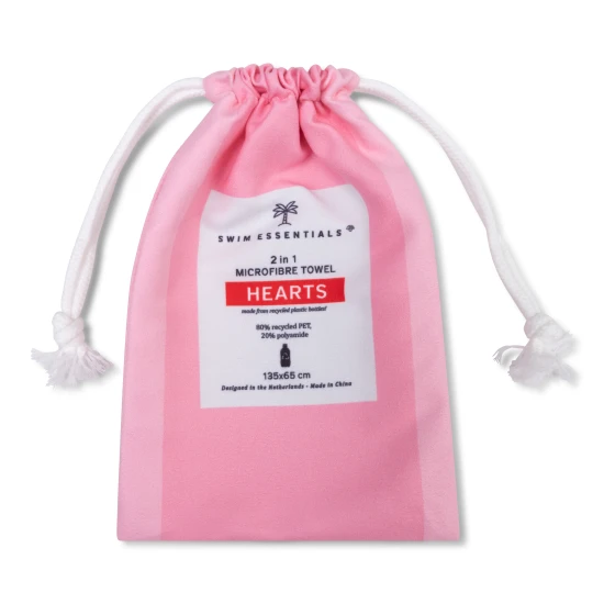 Rýchloschnúc Plážový uterák z mikrovlákna 135 x 65 cm Hearts Swim Essentials