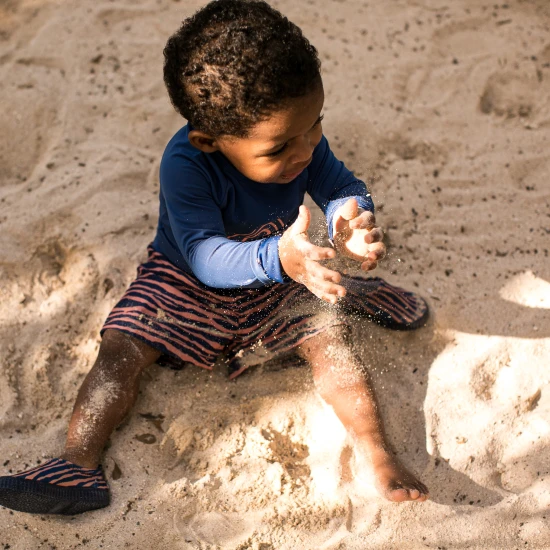 Dětské chlapčenské plavecké šortky s UPF 50+ Zebra Swim Essentials