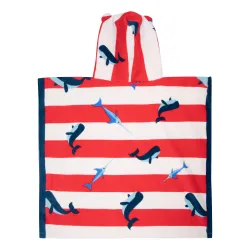 Plážové pončo Whales 65 x 65 cm