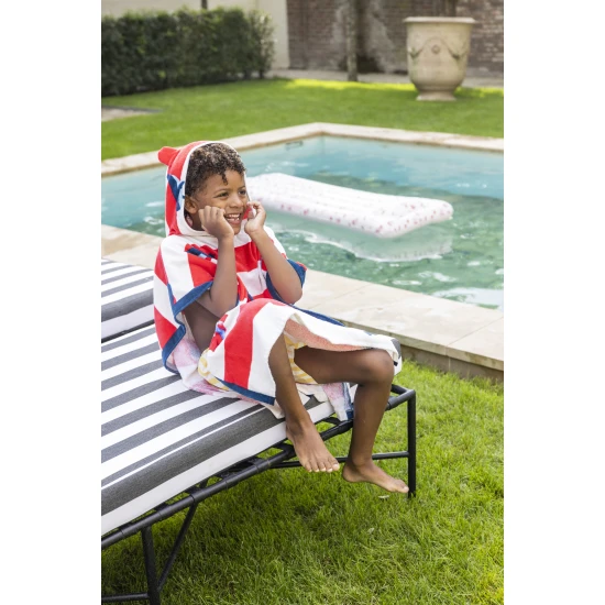 Detské plážové pončo s kapucňou 65 x 65 cm Whales od Swim Essentials