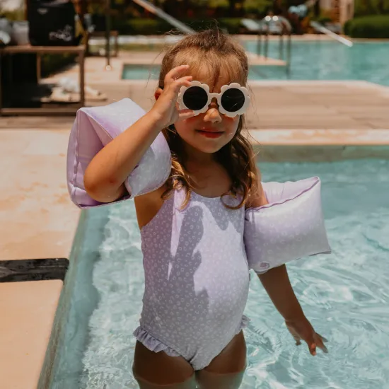 Plavky s UPF 50+ Lila Leopard od Swim Essentials