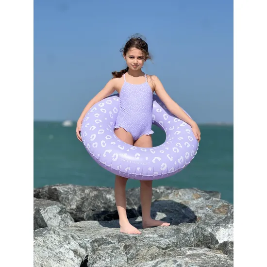 Plavky s UPF 50+ Lila Leopard od Swim Essentials