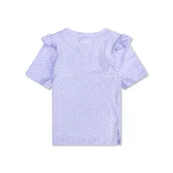 Kúpacie tričko s UPF 50+ Lila Leopard