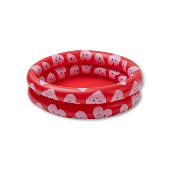 Nafukovací detský bazén Hearts Red 60 cm s motívom sŕdc