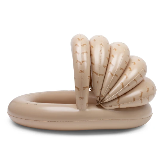 Detský nafukovací bazén so strieškou Brown Leopard – hnedý bazén s leopardím vzorom.