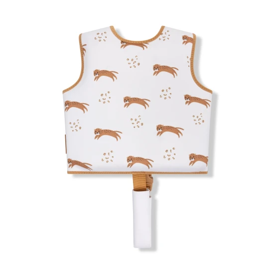 Štýlová a bezpečná plávacia vesta pre deti Brown Leopard Swim Essentials