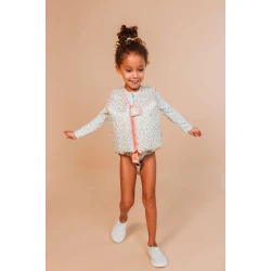 Plávacia vesta pre deti Florish green 3-6 rokov