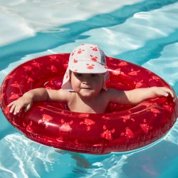 Plavkový klobúk s ochranou krku s UPF 50+ Oh Crab