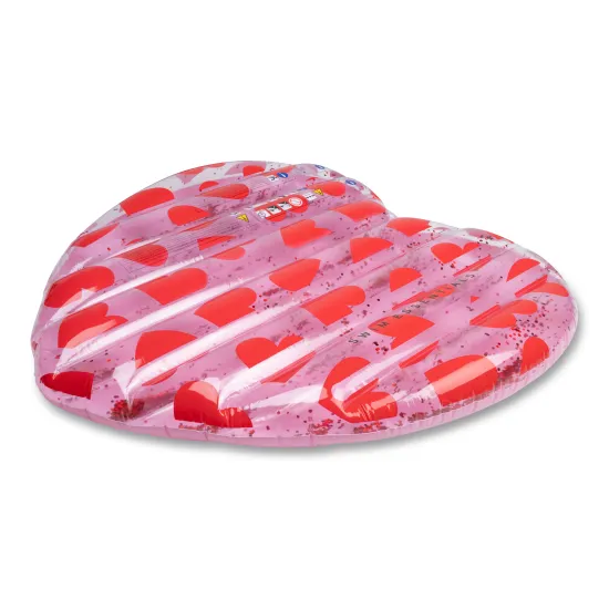 Obrovské nafukovacie srdce od Swim Essentials so srdiečkovým vzorom sa bude krásne vynímať na každej vodnej hladine. Je určené deťom približne od 6 rokov, ale maximálna nosnosť je 80 kg, takže ho pokojne využijú aj tínedžeri na zábavu či dospeláci na leňo