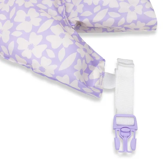 Štýlová a bezpečná plávacia vesta s rukávnikmi pre deti Swim Essentials Florish purple