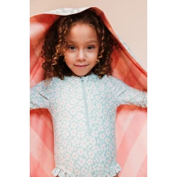 Plavky s dlhým rukávom s UPF 50+ Florish green