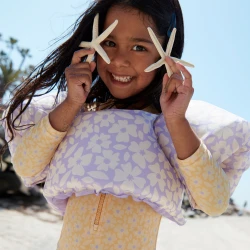 Plavky s dlhým rukávom s UPF 50+ Florish yellow