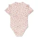 Dievčenské plavky s krátkym rukávom s UPF 50+ Beige Leopard Swim Essentials