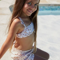 Šortky s UPF 50+ Beige Leopard